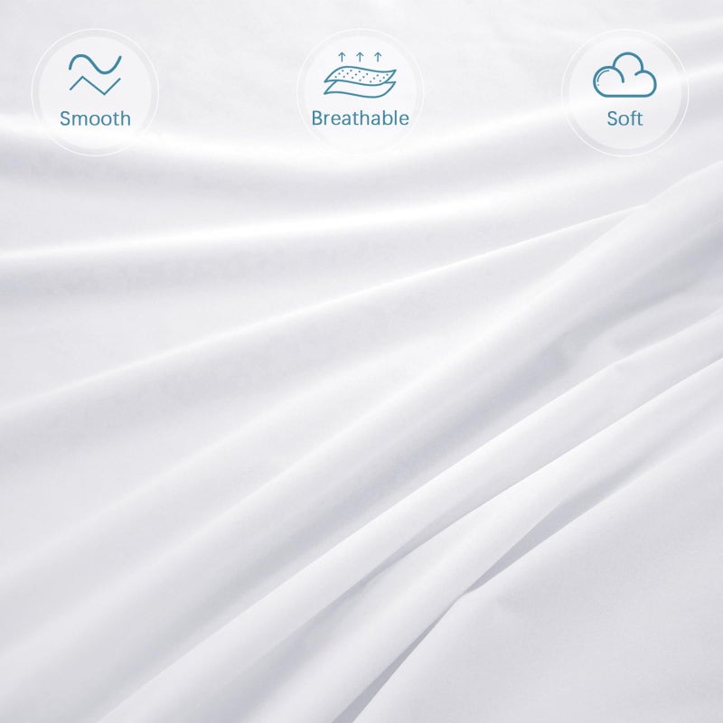 Biloban واقي مرتبة مقاوم للماء بسحاب توين XL (4/5/7/6/9/13 بوصة)، غطاء مرتبة وتغليف مرتبة توين إكسترا لونغ، 100% مقاوم للماء يغطي 6 جوانب لغطاء صندوق الربيع - Image 2